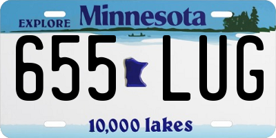 MN license plate 655LUG