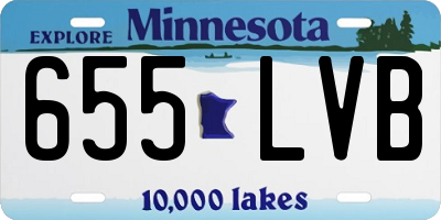 MN license plate 655LVB