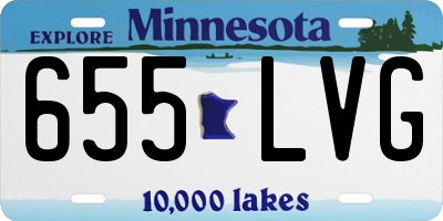 MN license plate 655LVG
