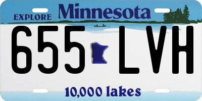 MN license plate 655LVH