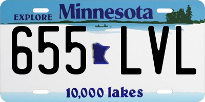 MN license plate 655LVL