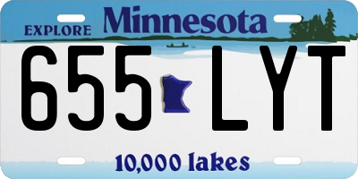 MN license plate 655LYT