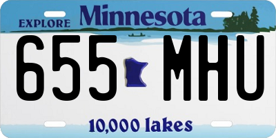 MN license plate 655MHU