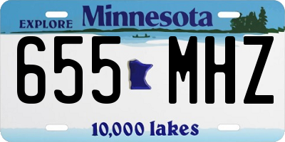 MN license plate 655MHZ