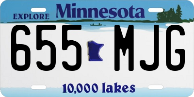 MN license plate 655MJG