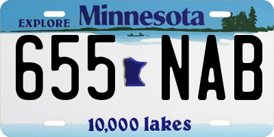 MN license plate 655NAB