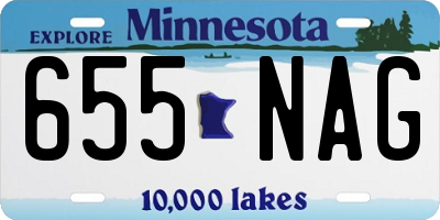 MN license plate 655NAG