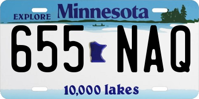 MN license plate 655NAQ