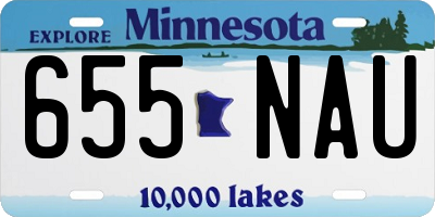 MN license plate 655NAU