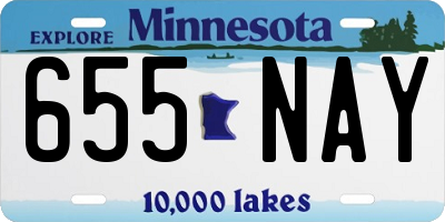 MN license plate 655NAY