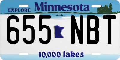 MN license plate 655NBT