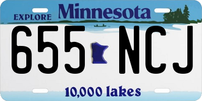 MN license plate 655NCJ