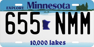 MN license plate 655NMM