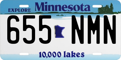 MN license plate 655NMN