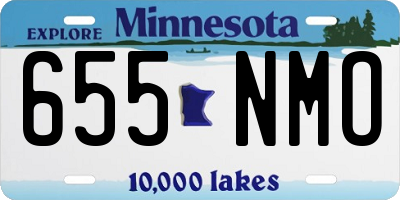 MN license plate 655NMO