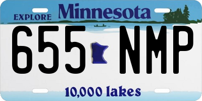 MN license plate 655NMP