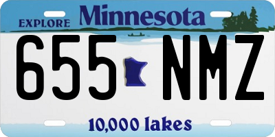 MN license plate 655NMZ