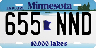 MN license plate 655NND