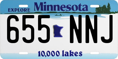 MN license plate 655NNJ