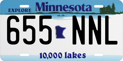 MN license plate 655NNL