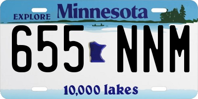 MN license plate 655NNM
