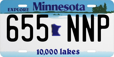 MN license plate 655NNP