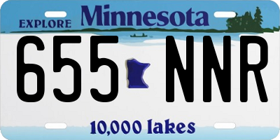 MN license plate 655NNR