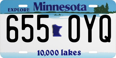 MN license plate 655OYQ