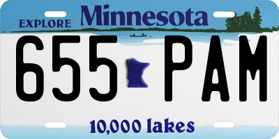 MN license plate 655PAM