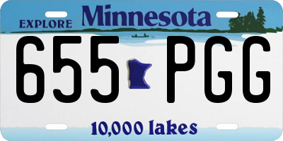 MN license plate 655PGG