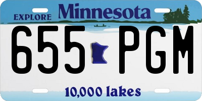 MN license plate 655PGM