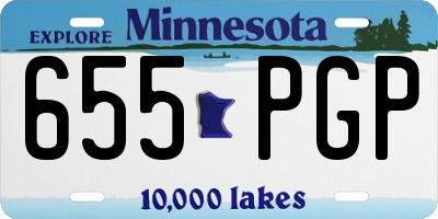 MN license plate 655PGP