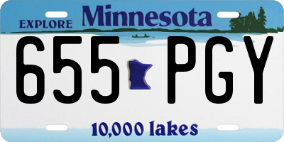 MN license plate 655PGY