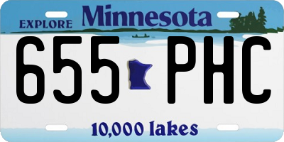 MN license plate 655PHC