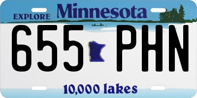 MN license plate 655PHN