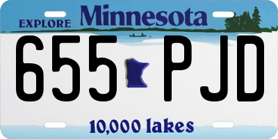 MN license plate 655PJD