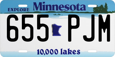 MN license plate 655PJM