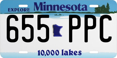 MN license plate 655PPC