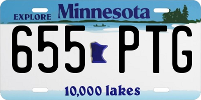 MN license plate 655PTG
