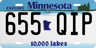 MN license plate 655QIP