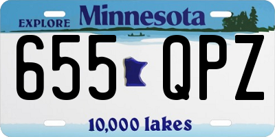 MN license plate 655QPZ