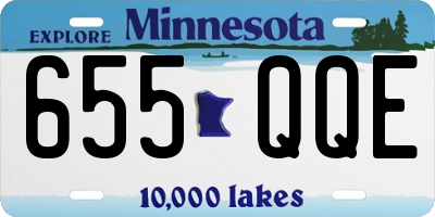MN license plate 655QQE