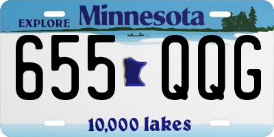 MN license plate 655QQG