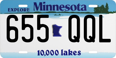 MN license plate 655QQL