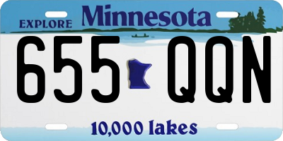 MN license plate 655QQN