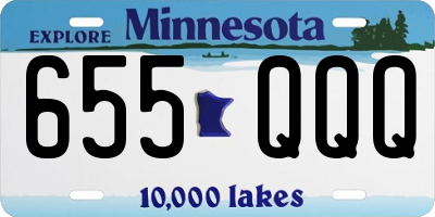 MN license plate 655QQQ