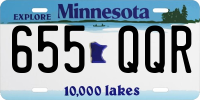 MN license plate 655QQR