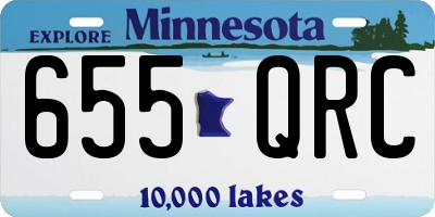 MN license plate 655QRC
