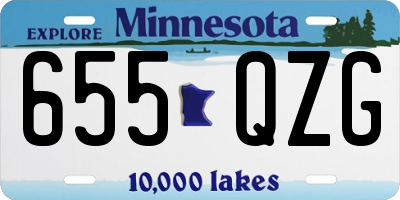 MN license plate 655QZG
