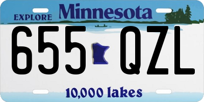 MN license plate 655QZL
